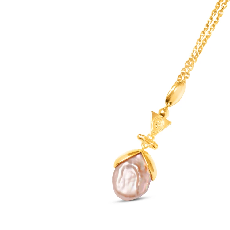 Naszyjnik Blossom Pearl złoty